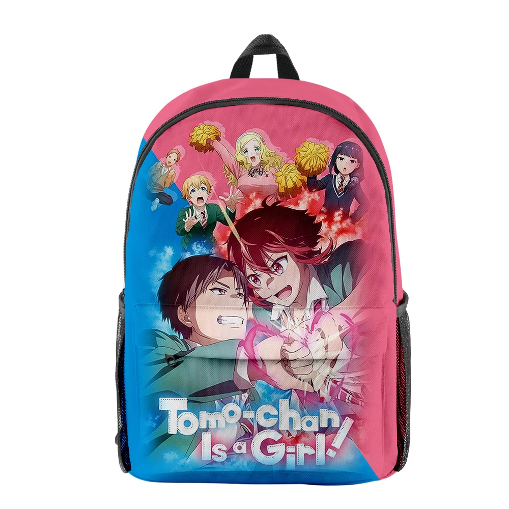 Harajuku Funny Tomo-chan Is a Girl Anime pupil Bookbag Notebook Backpacks 3D Print Oxford Waterproof Boys/Girls Travel Backpacks