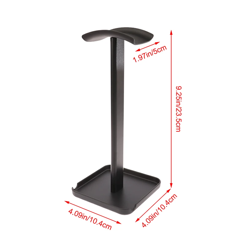 ABS e TPU Universal Headphone Stand Holder, Space Saving Gaming Headset, Desktop Earphone Hanger, Display Rack, 1pc