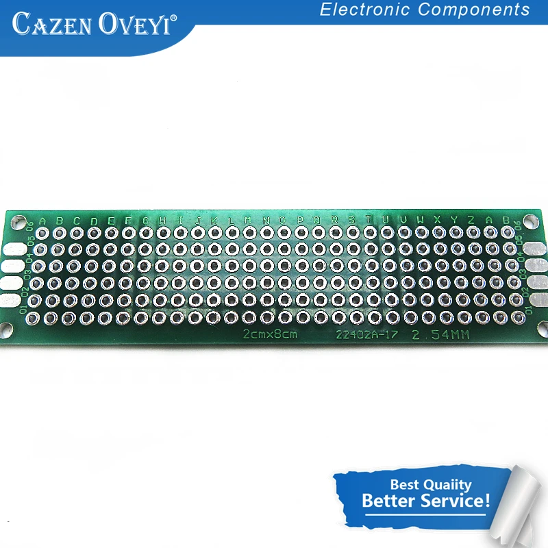

5pcs/lot 2x8cm 2*8 Double Side Prototype PCB diy Universal Printed Circuit Board In Stock