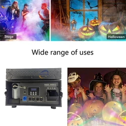 Morning fog machine 1500W smoke stage effect suitable for DJ disco party wedding concert club bar performance DMX remote control