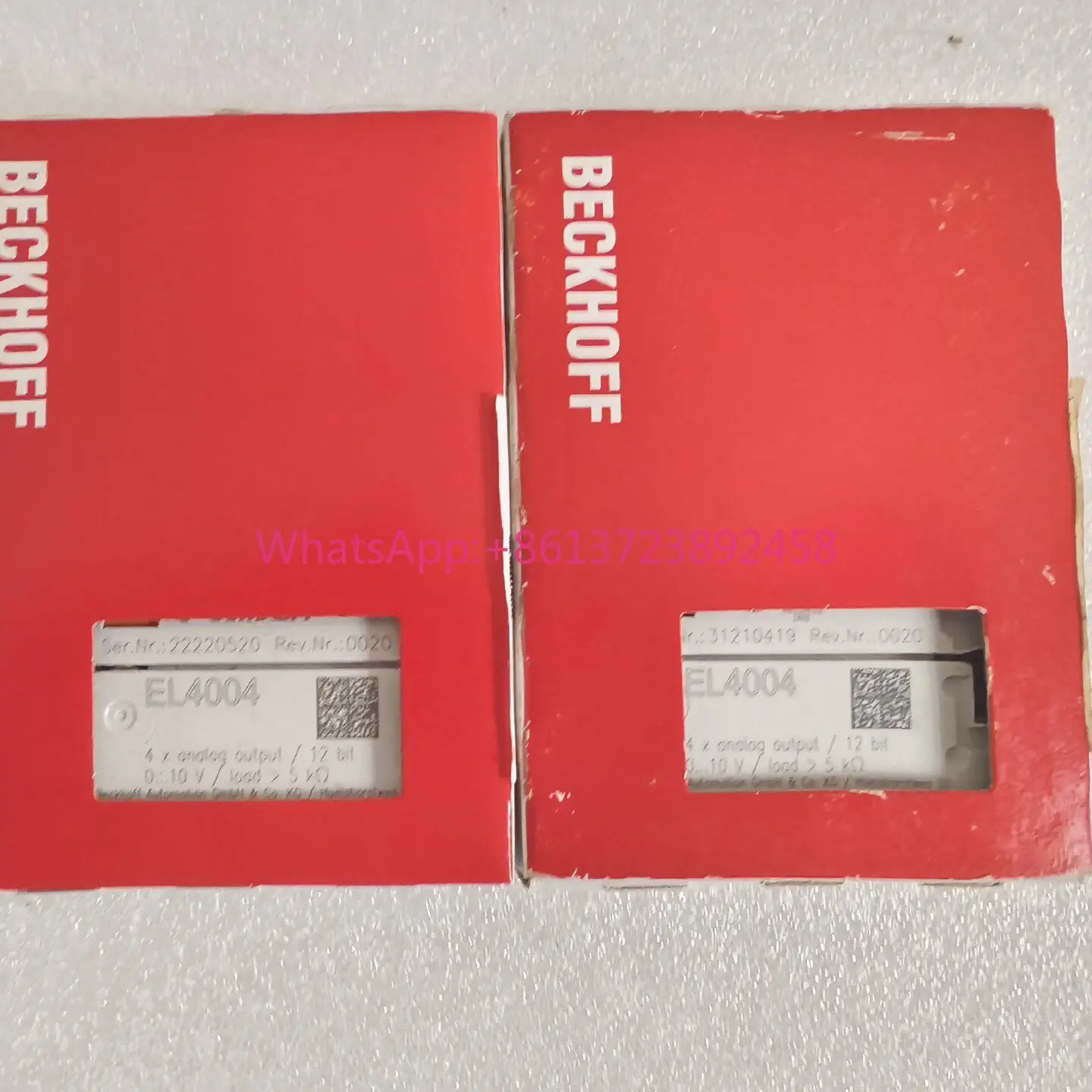 

BECKHOFF EL4004 with code, German Beckhoff module, spot