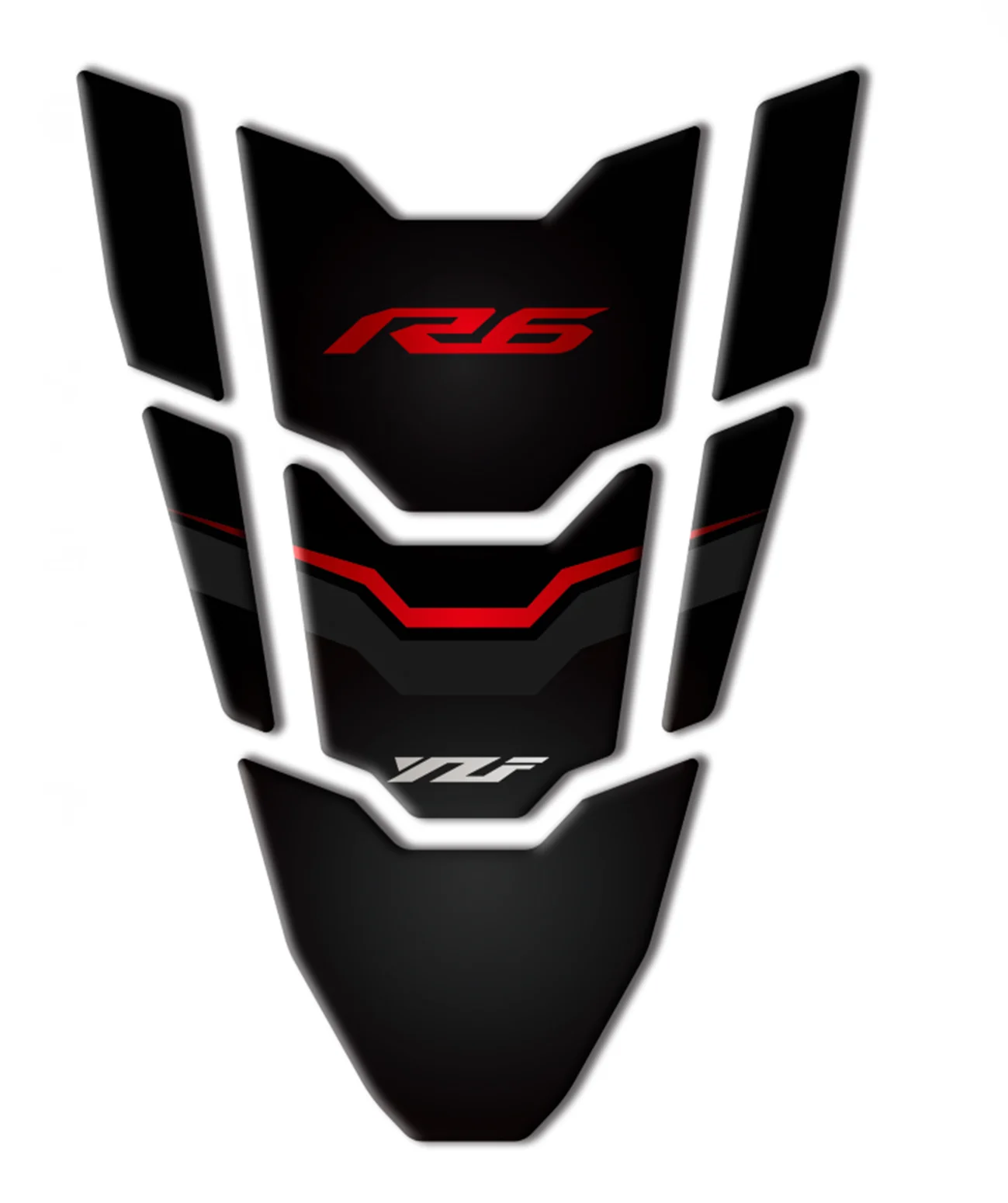 

FOR YAMAHA YZF R6 R 6 Motorcycle Fuel Tank Protector 3D Gel Sticker Decal -3