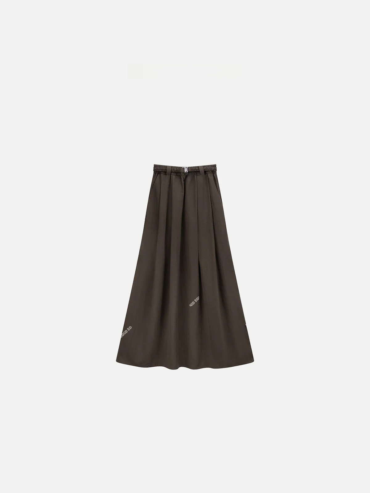 

Spring New Sle Coffee Color f-length Skirt Women's Faion Slimming Casual A-line Skirt ZONE Brand Nylon Fiber