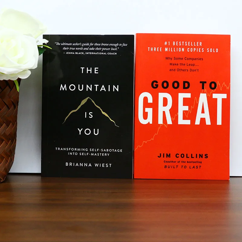 

《The Mountain is You》+《Good to Great》A Dual-Effect Set for Self-Improvers Business Managers Ideal for Chrismas holiday gifts