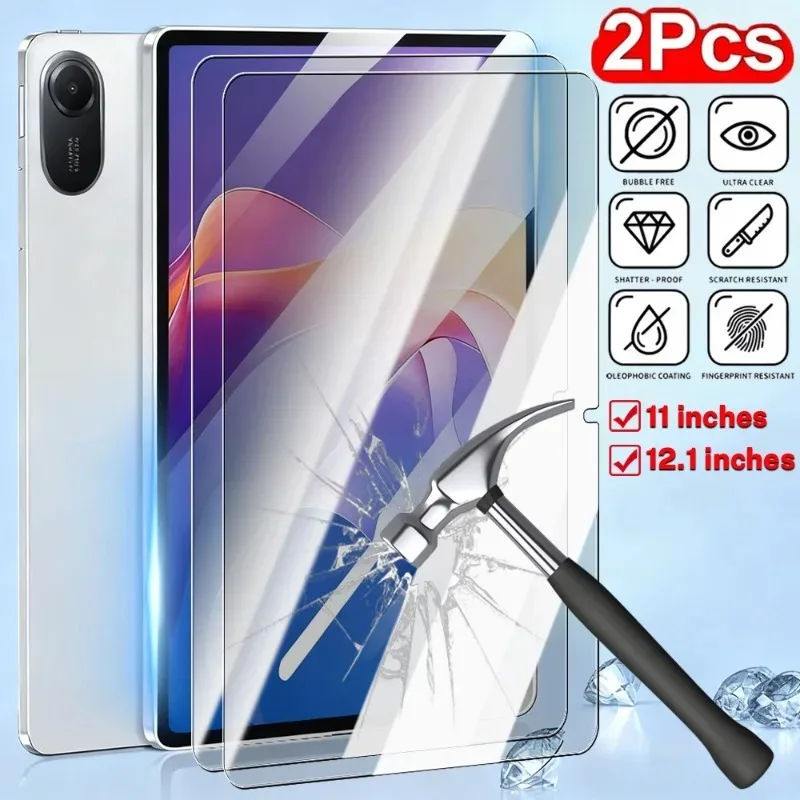 

2/1 шт. Защитная пленка из закаленного стекла для Redmi Pad 2 11 дюймов/Pad 2 Pro/Xiaomi Poco Pad 12,1-дюймовая защитная пленка от царапин
