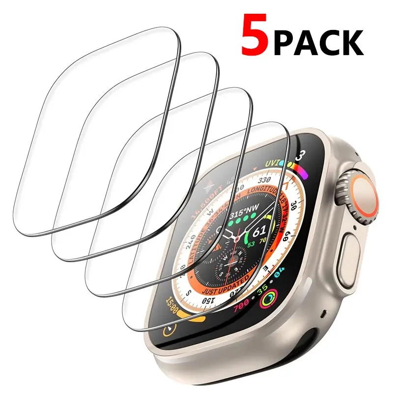 Tempered Glass For Apple Watch Ultra 49mm Screen Protector Anti-Scratch Film For Apple Watch 8 Pro 49mm Smartwatch Accessories