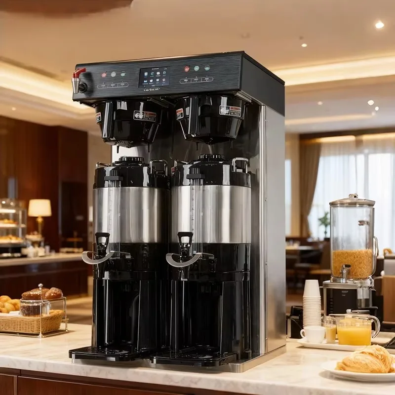High Power Fast Brewing Color Display Stainless Steel Coffee Brewer Machine Automatic Drip Brewer Filter Coffee Machine Maker