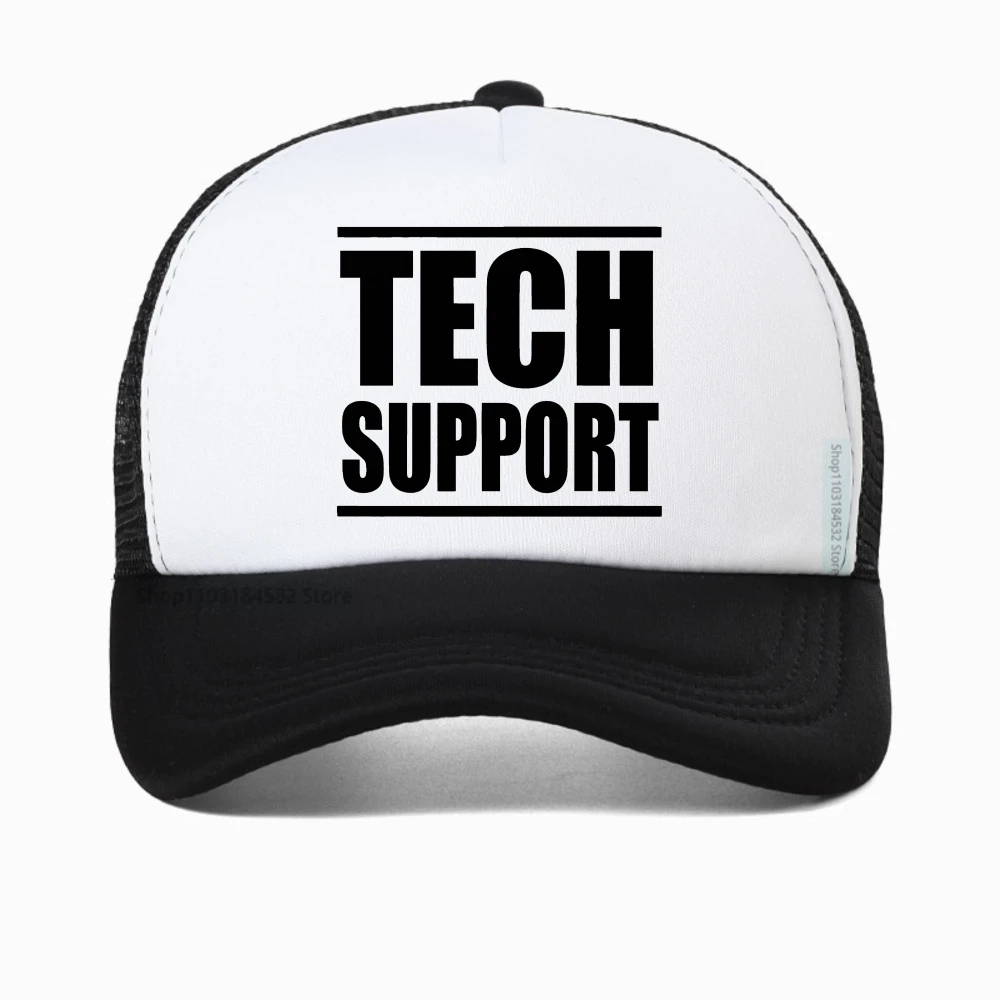 

Tech Support baseball cap Computer Nerd caps Geek IT Help Desk Programmer Engineer hat mesh trucker hat Breathable sun hats