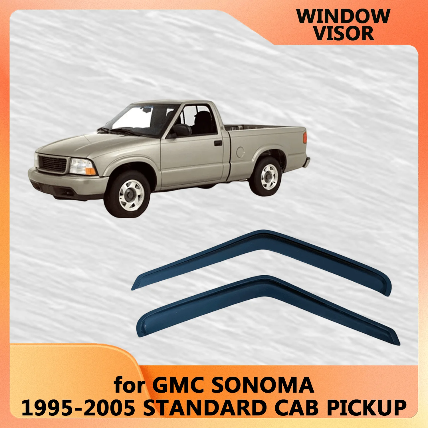 

Оконный козырек для GMC SONOMA 1995-2005 STANDARD CAB Ветровые дефлекторы Дождевики Дверной козырек Вентиляционные шторы Вентиляционный козырек Внешние детали