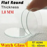 Thickness Diameter Flat Watch Crystal Mineral Glass, Replacement Parts Round Mechanical Watch Glass, Lens Repair Tool