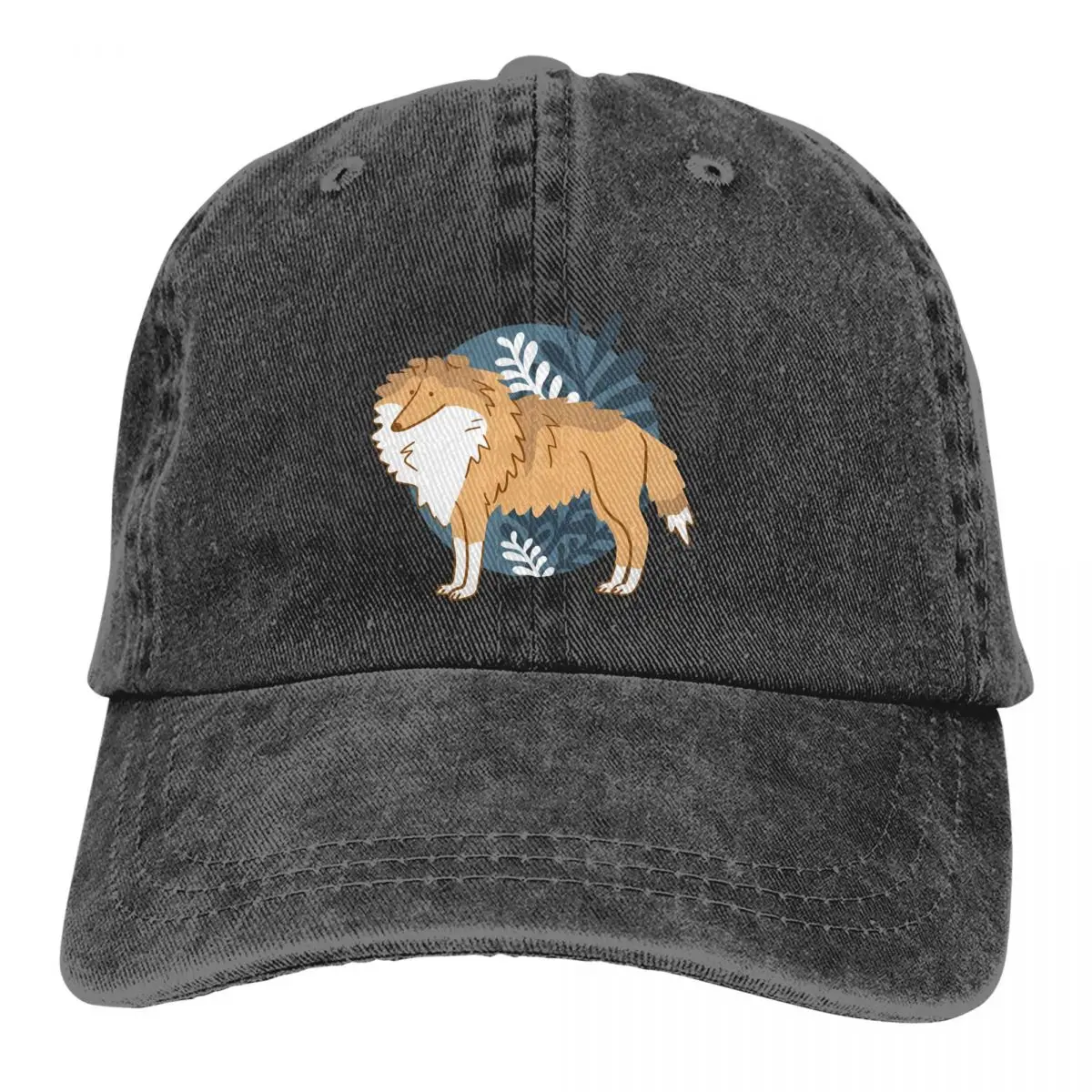 Collie Dog Multicolor Hat Peaked Women's Cap Rough Personalized Visor Protection Hats