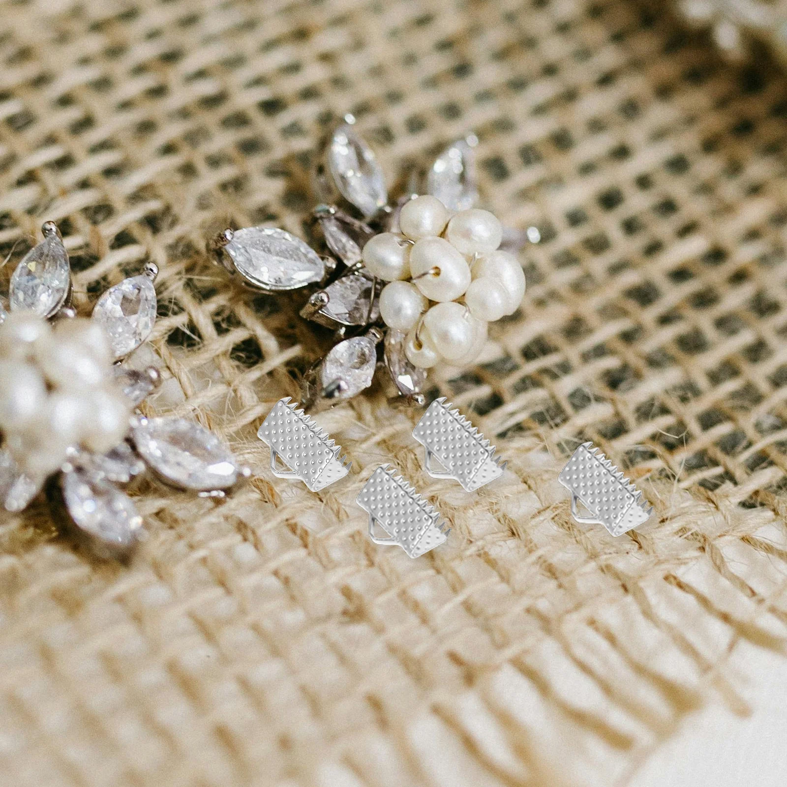 

100pcs 1Cm Mazihook Jewelry Clasps Plated Ribbon Ends Textured Crimp End Fasteners For Diy Cord Locks Bookmarks Crafts