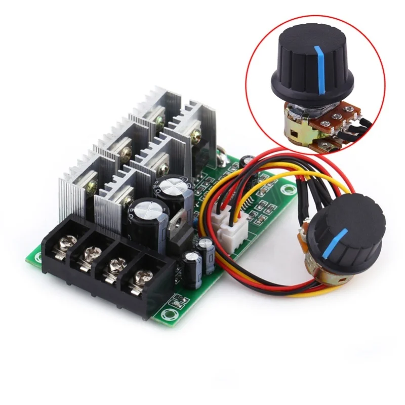 

DC10-55V 40A Brush Motor Speed Controller Governor Overload Protection Board