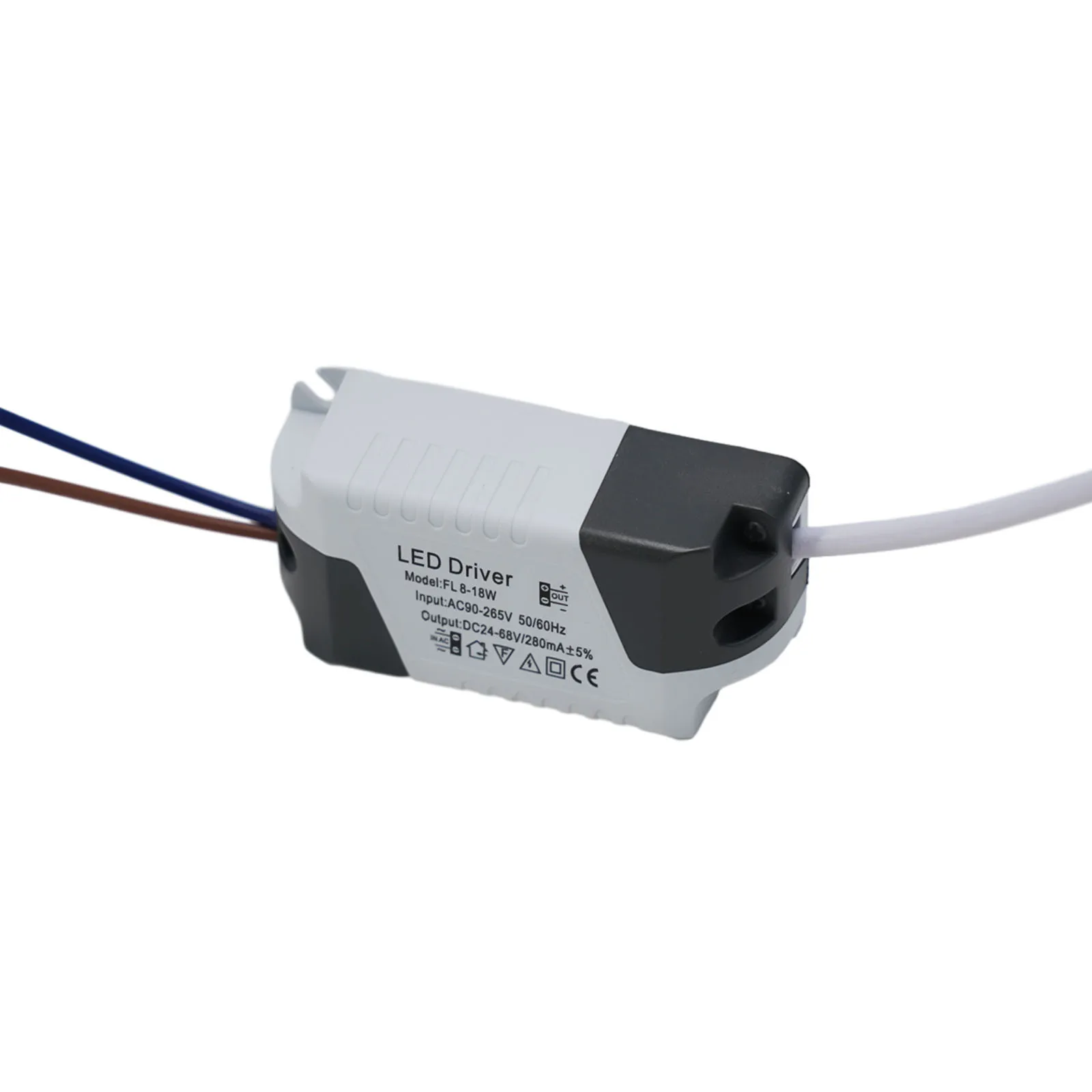 LED Driver Power Supply Unit 8W to 24W Output 90V 265V Input Range for Luminaire Floodlight Ceiling Light Systems