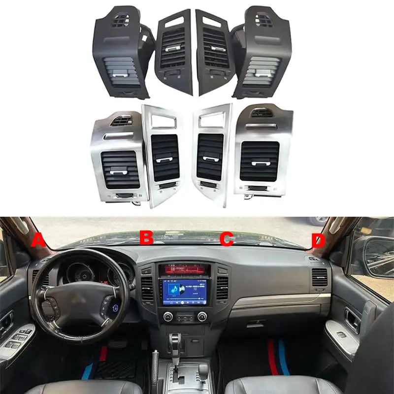 Internal Air Vent Outlet For Mitsubishi Pajero Montero V87 V93 V95 V97 V98 2007-2022 Instrument Panel Board A/C Air Conditioner