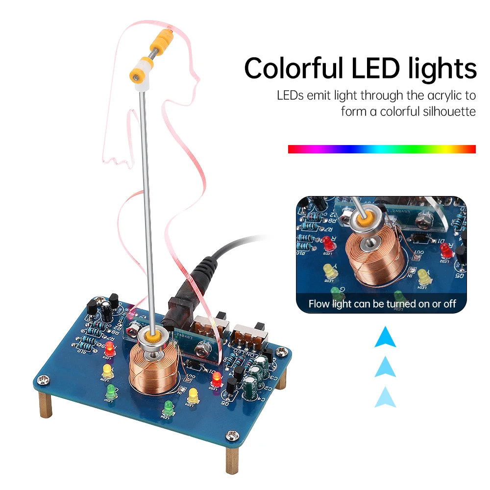 Электронная фотомагнитная качалка DC 5 В, набор «сделай сам» для эксперимента по электронике, обучающий инструмент для эксперимента