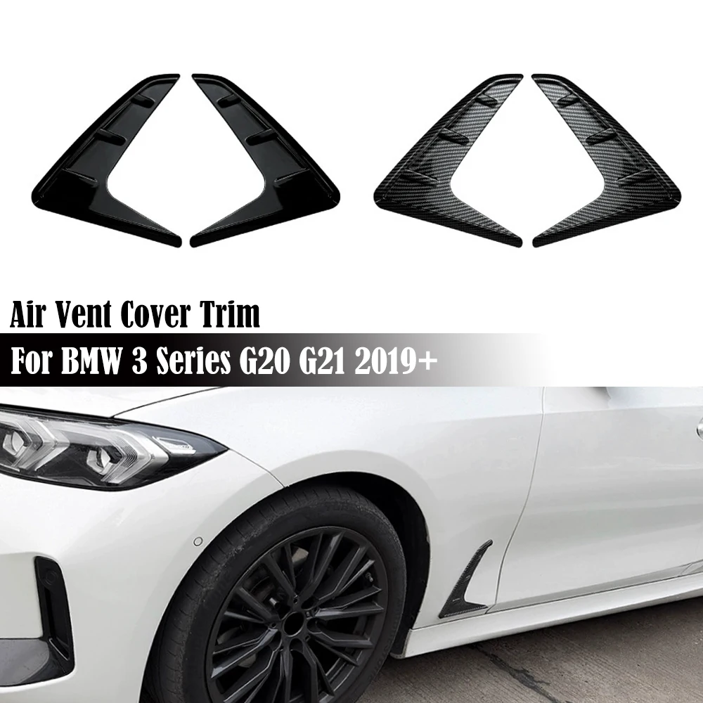 

Car Exterior Side Air Vent Cover Trim For BMW 3 Series G20 G21 2019+ ABS Vents Frame Wing Fender Grille Tuning Side Shark Gills