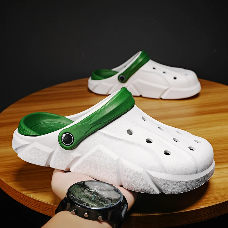 

Slippers for Men and Women, Summer Baotou Sandals, Men's Outer Wear, Non-Slip Sports Beach Casual Sandals, Dual-Use