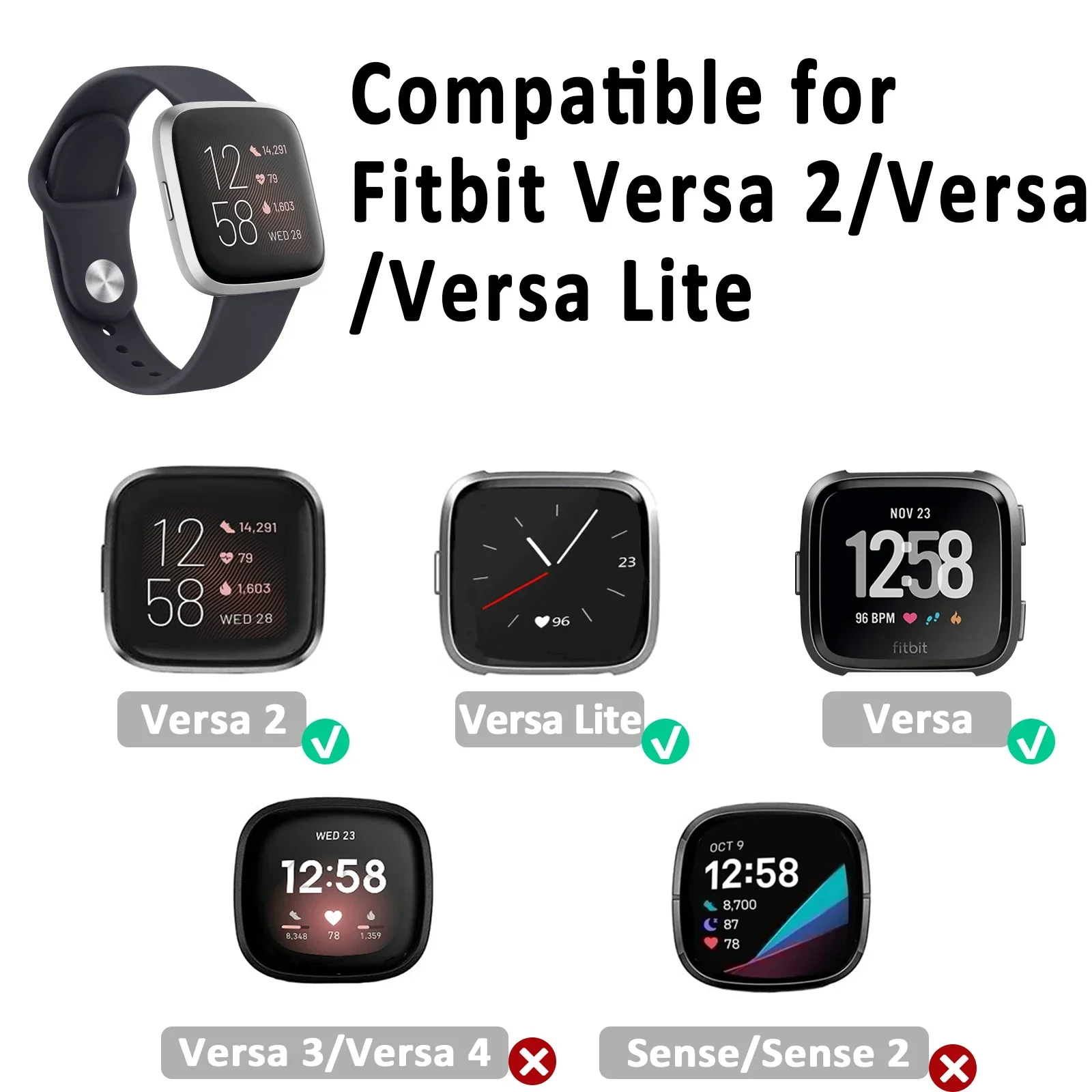 Ремешок для Fitbit Versa/Versa 2/Versa Lite, Браслет для Fitbit Versa Lite/Versa SE