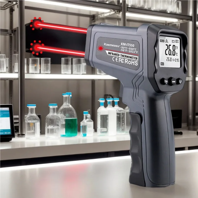 비접촉식 적외선 온도계 -50~1600C 온도계 LCD - Industrial Laser Thermometer Gun 리뷰 및 가격