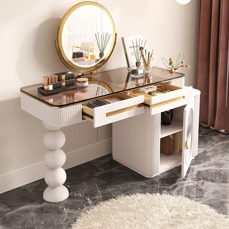 Designer Dressing Table Drawer Women Makeup Luxury Dressing Table Chair Bedroom White Vanitys Para Maquillaje Hotel Furniture