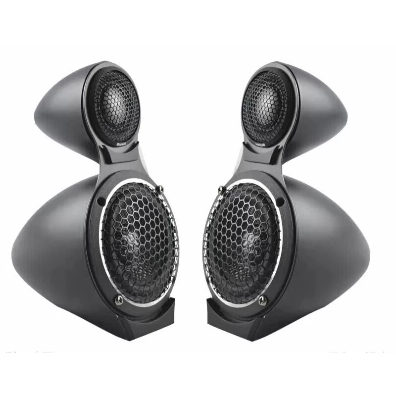 Universal Car 3.5 inch Speaker Modified Three-Way Tweeter Bracket Base Shell Box Kit Nylon Plastic Black