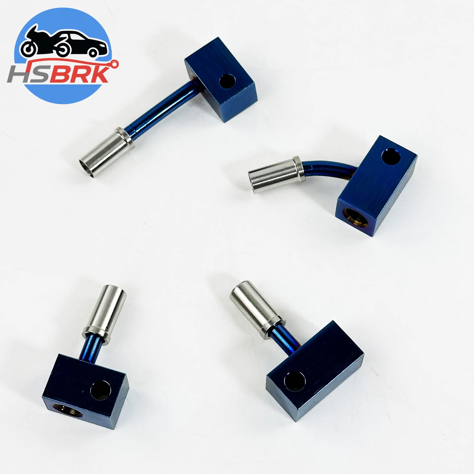 

Blue M10*1.0mm Hydraulic Brake Hose Connector 3-Hole Split Type Double Way Adapter Universal Brake Line Fitting for Motorcycle