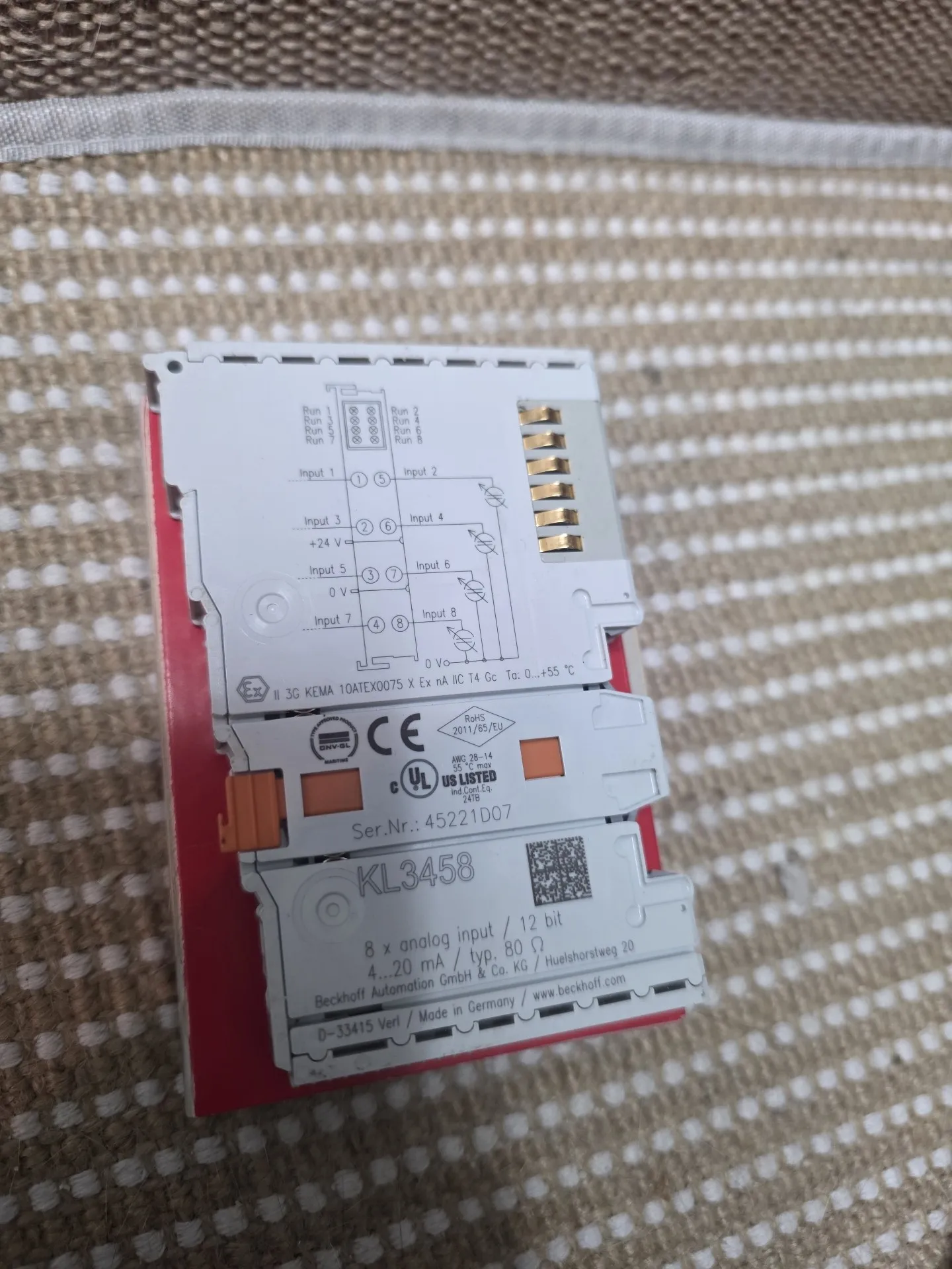 BECKHOFF KL3458 Module, Original From Germany, Brand New With QR Code