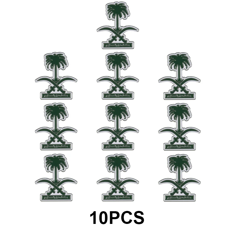 10 шт. в партии Саудовская Аравия пальма для мобильного телефона 3 м наклейка значок металлическая булавка броши