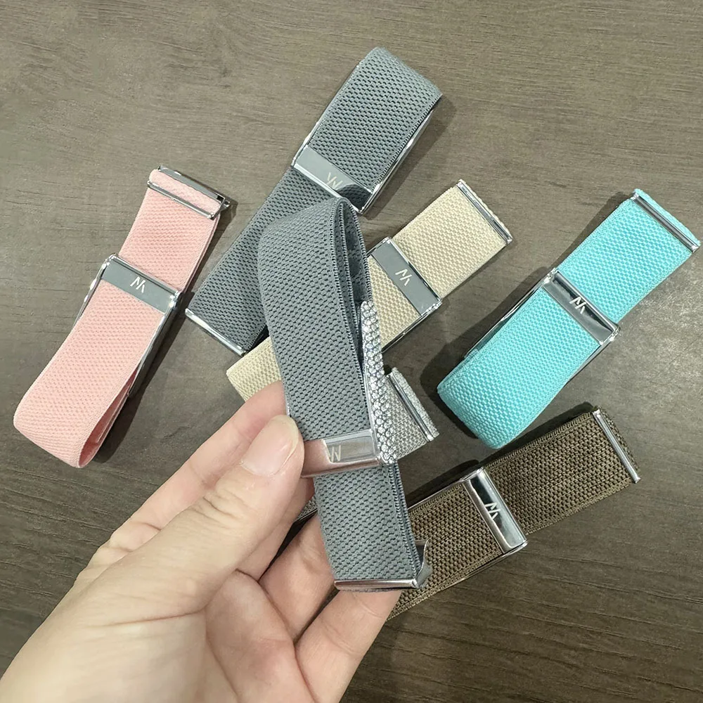 Diamond‑Embedded Wristband for Whoop 5.0 Nylon Woven Elastic Shiny Band Full‑Diamond Bright Gold Metal U‑Frame Replacement Strap