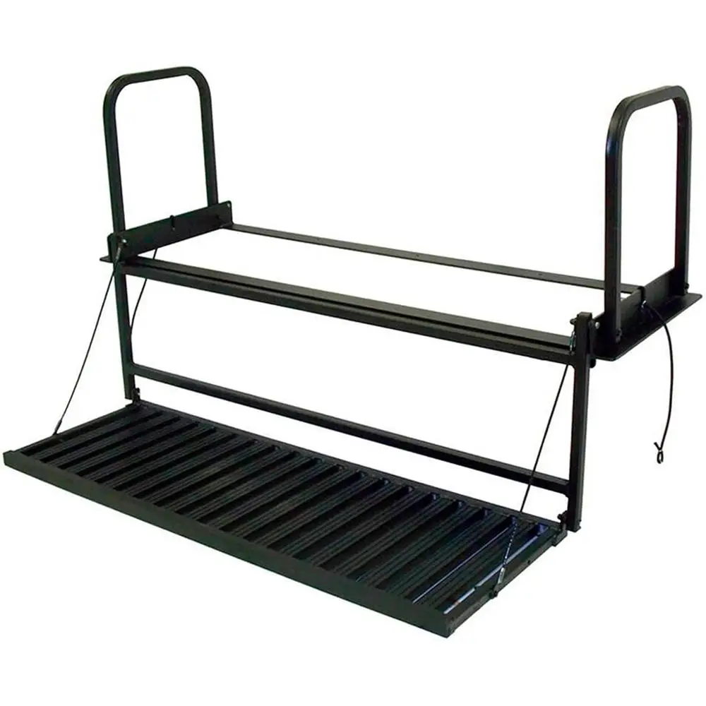 

Heavy-Duty Step Platform for Large Pickup Trucks - 400 lbs Capacity, Black Powder-Coated, 34.5x35.5x58