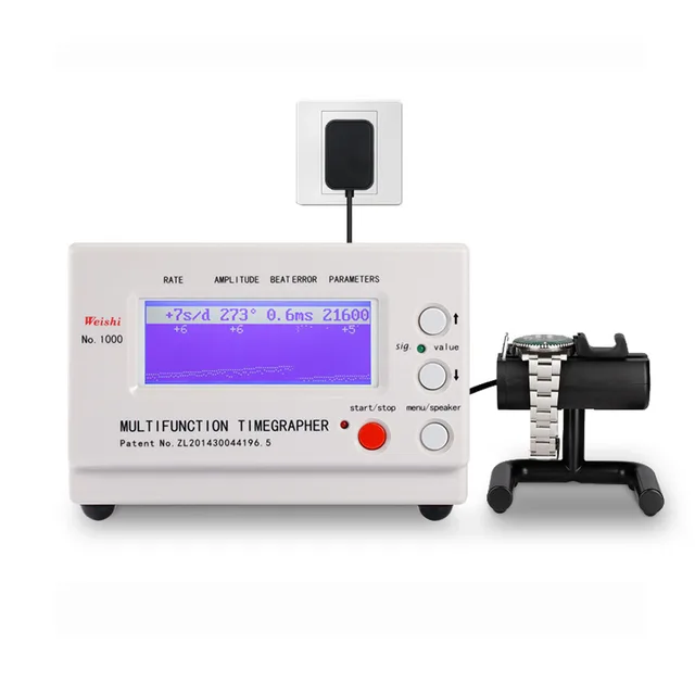 Weishi No.1000 zegarek Timegrapher mechaniczny zegarek wykrywający czas narzędzia dla zegarmistrzów 1000 czas grapher