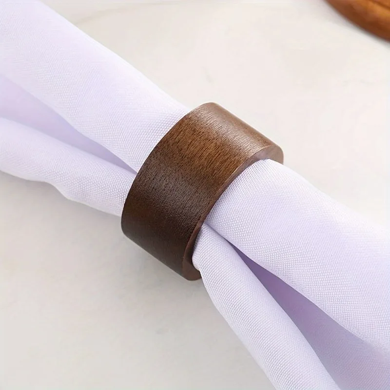 Rustikale Vintage-Serviettenringe im Landhausstil, Runde Serviettenhalter für Weihnachten, Erntedankfest, Feiertage, Hochzeiten, Partys und Abendessen