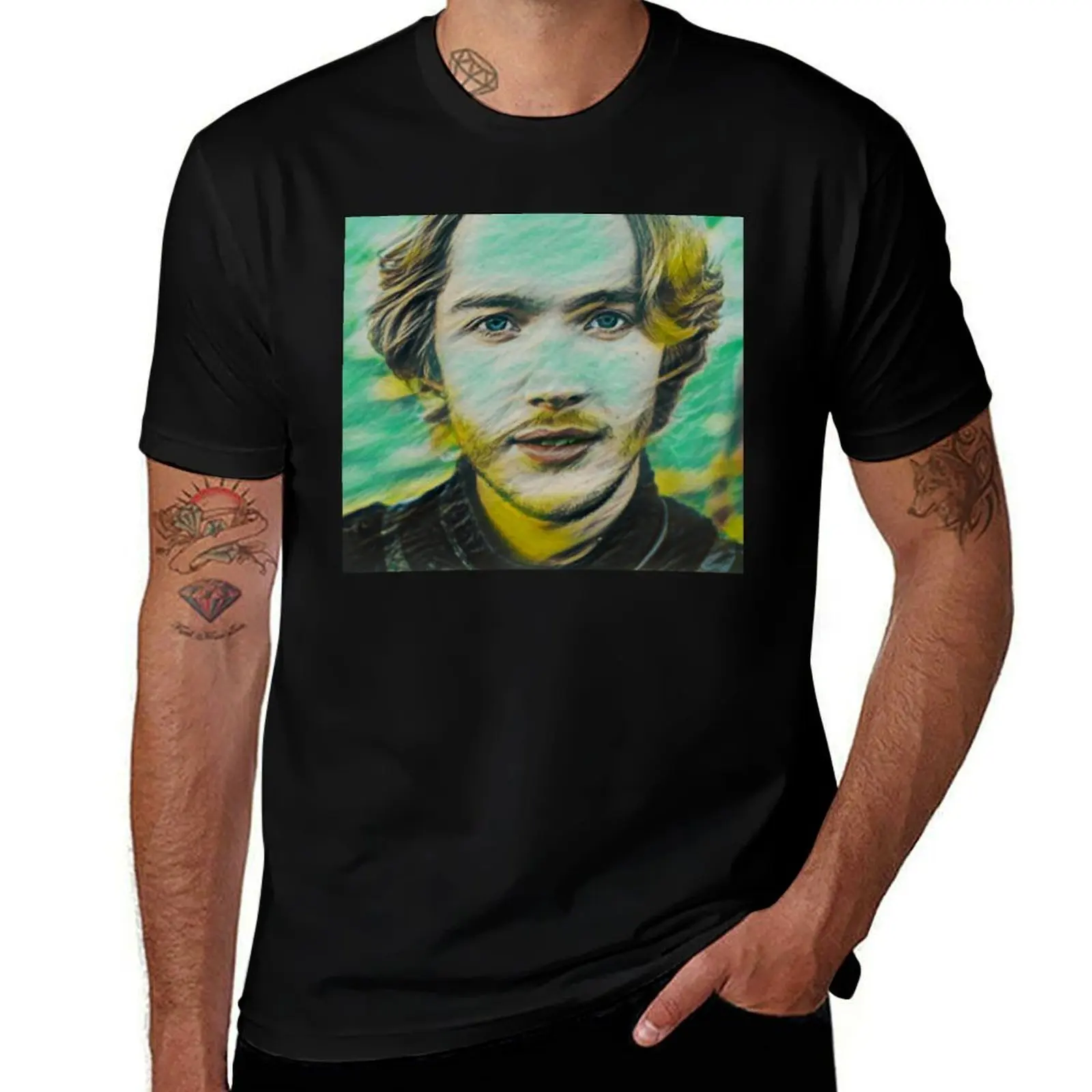 

Toby Regbo T-Shirt men t shirt cotton 100% t shirt man cotton t shirts for man cotton T-shirt