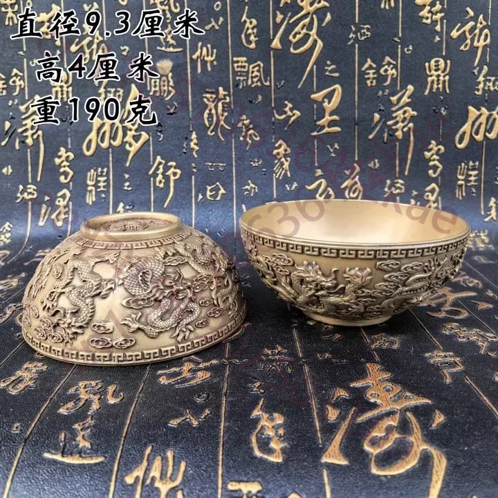 

Чистая медь, рельефная скульптура, императорская чаша для воды из Кавалуня, чаша для очищенной воды