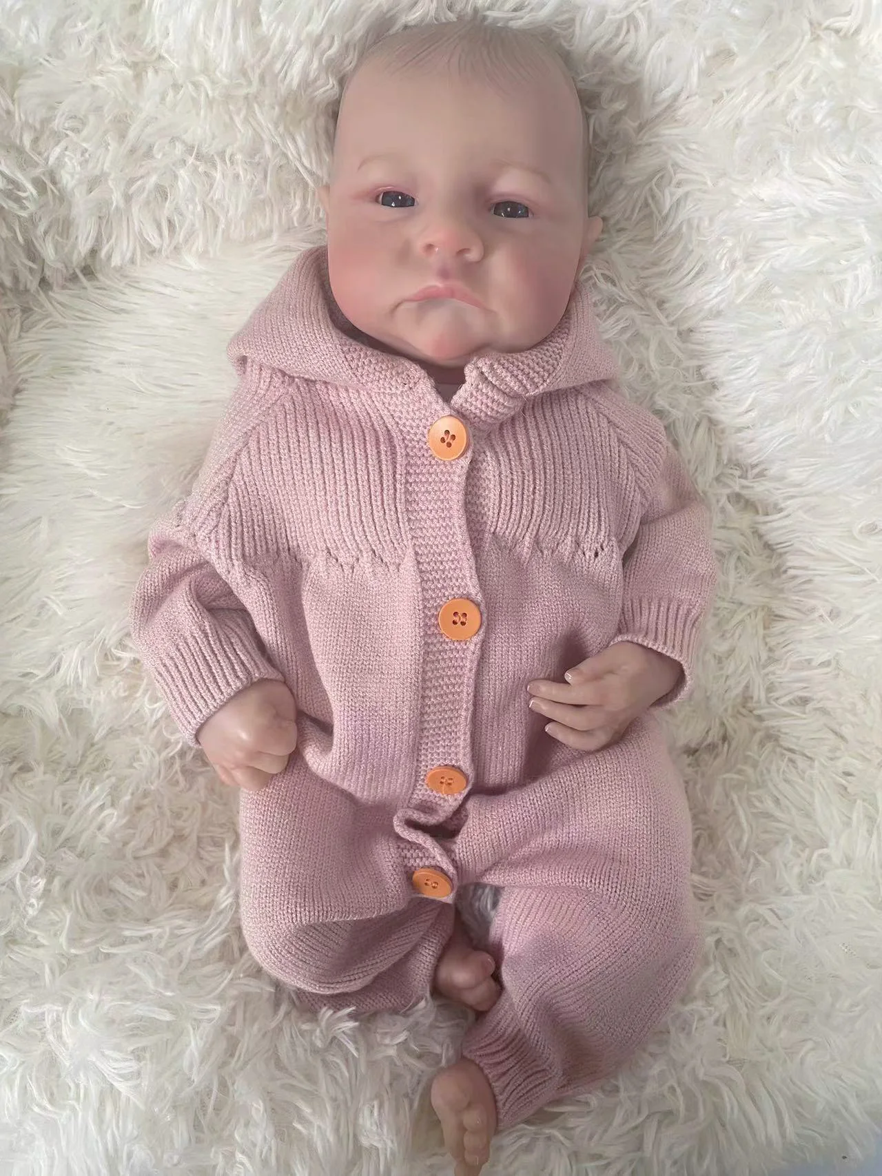 Multiple Choices Awake/Sleeping Levi 19inch Twins Newborn Reborn Baby Doll Already Painted Finished with 3D Skin Visible Veins