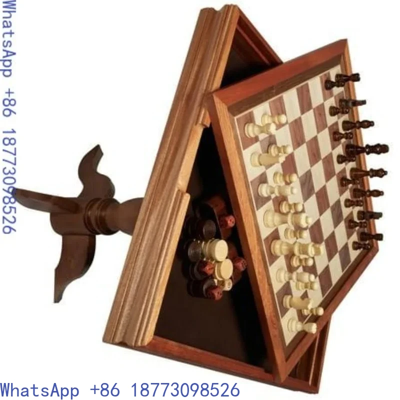 Retro Chess Tables, Wooden Chess Tables