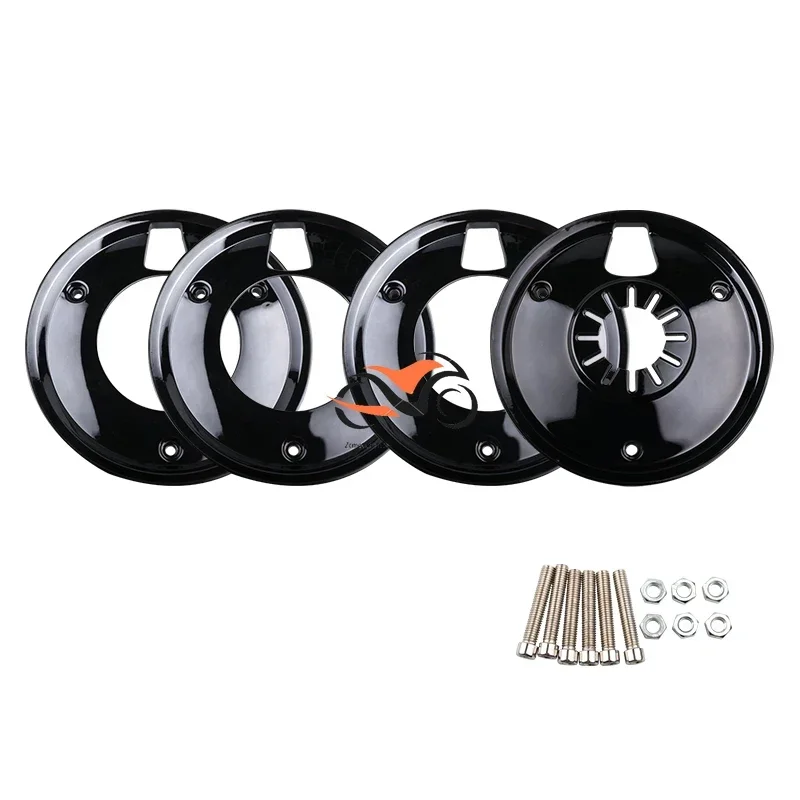 For HONDA DIO 50 For YAMAHA JOG 50 Vino 5AU Motorcycle Scooter Chrome Wheel Cover 10-Inch Drum brake Wheel Protective Cover