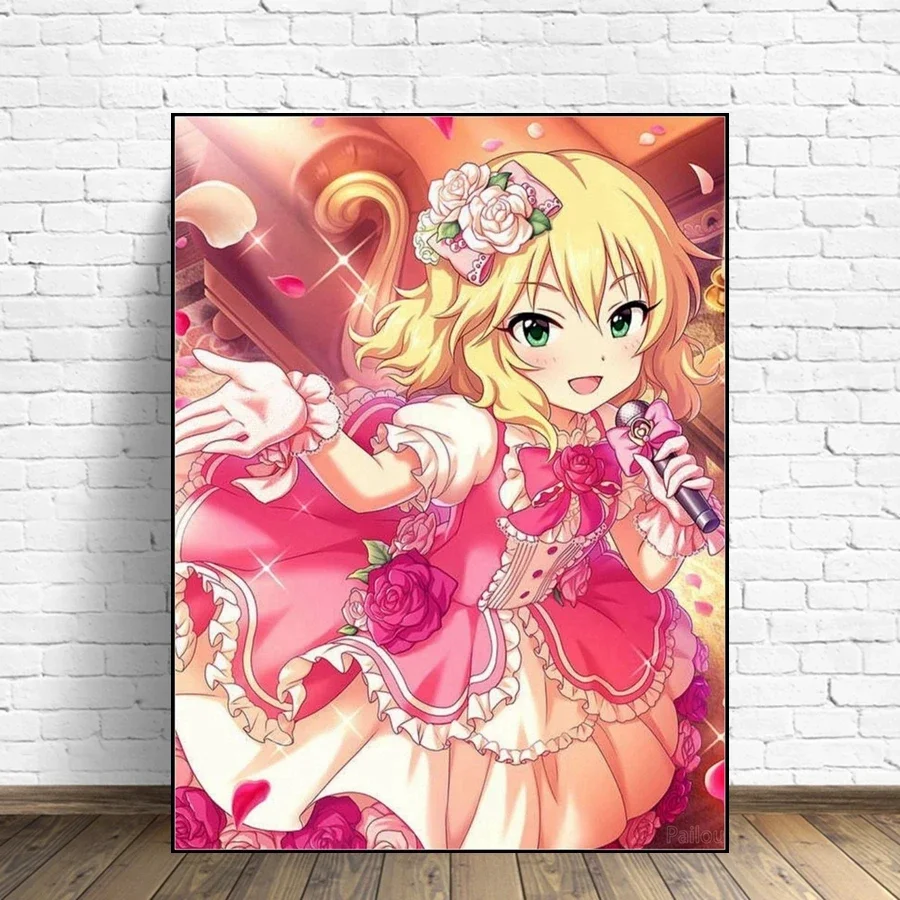 Anime The Idolm@ster Cinderella Girls U149 Full Diamond Painting Art Rin Shibuya And Ranko Cartoon Cross Stitch Gift Room Decor