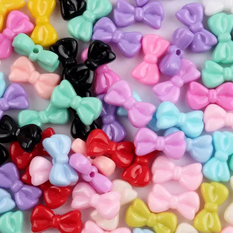 50pcs 한국어 스타일 Bowknot 구슬 DIY 공예에 대 한 10x18mm 스페이서 구슬 바느질 드레스 소재 구슬 A0420