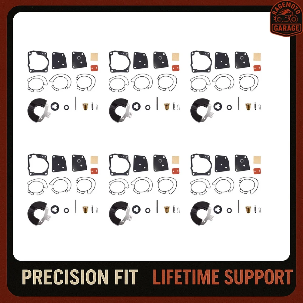 

For Johnson Evinrude V4 Carburetor Kits x6 , V6 (90-175 HP) 18-7247 438996 436852