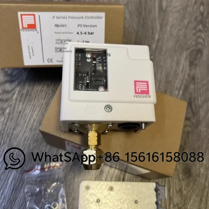 Original Shanghai Fengshen Pressure Controller Cold Storage Pressure Control Air Conditioner Pressure Switch PS6E PS10E