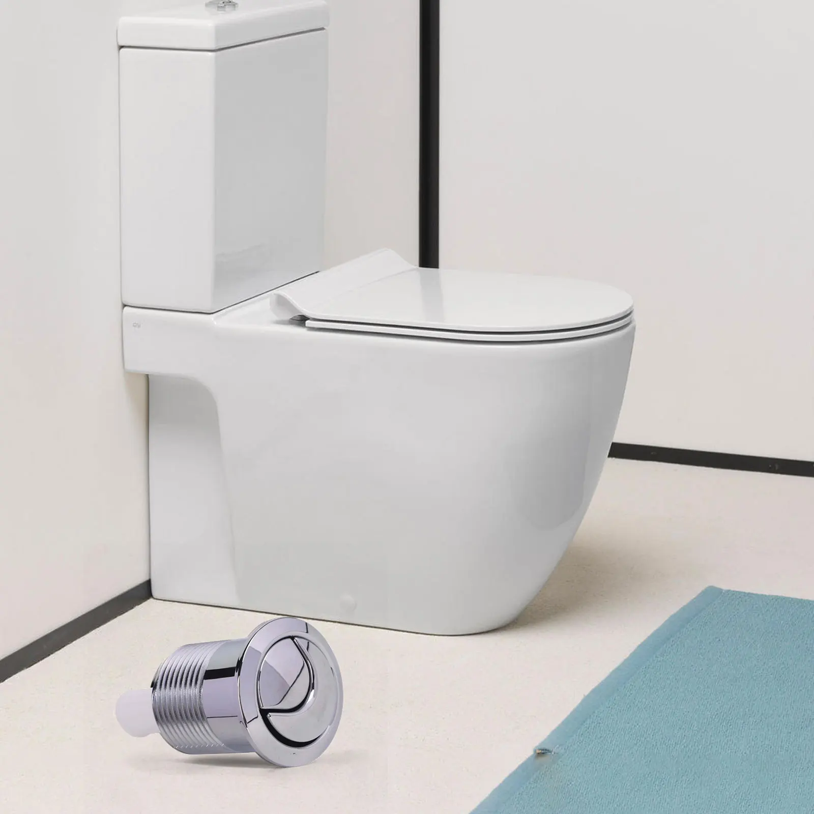 قم بترقية نظام المرحاض الخاص بك مع Siamp For Skipper 45 Dual Flush Button، حزمة تركيب مريحة بلمسة نهائية من الكروم #4