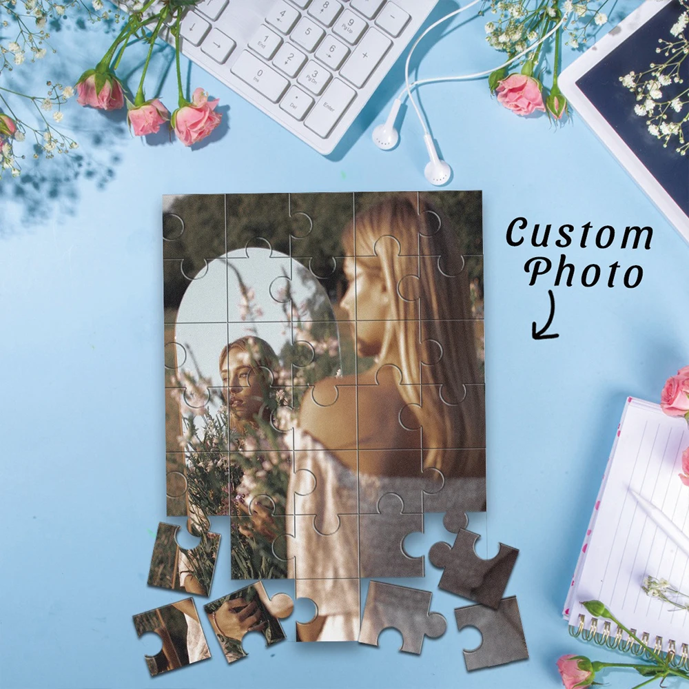 35/300/500/1025pcs Personalized Custom Photo Puzzle Selfie Photo Friends A Memorable Keepsake Or A Special Celebration