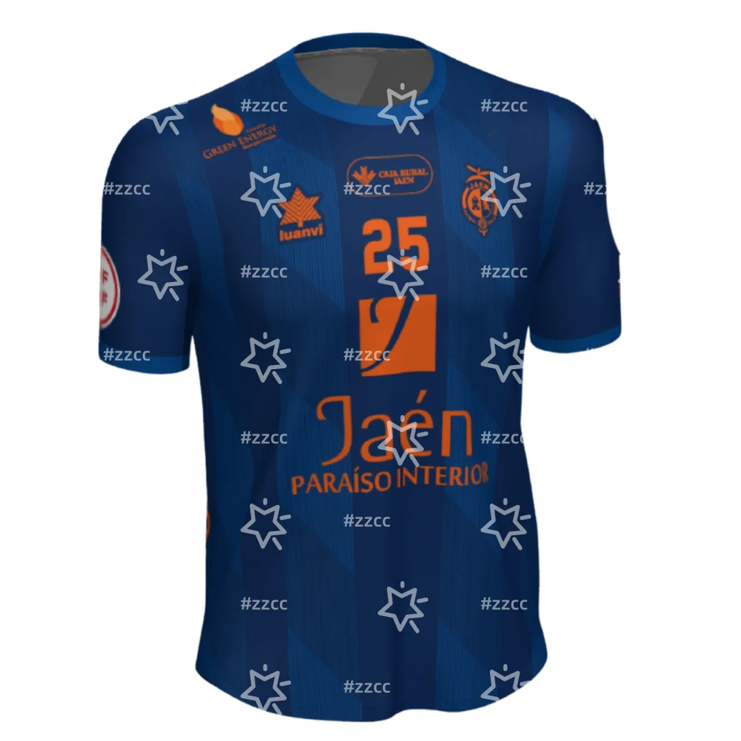 25-26 Jaén Paraíso Interior Futsal Football jersey Training kit Summer Sports Men's T-Shirt Children's Clothing Tee Y2k Woman