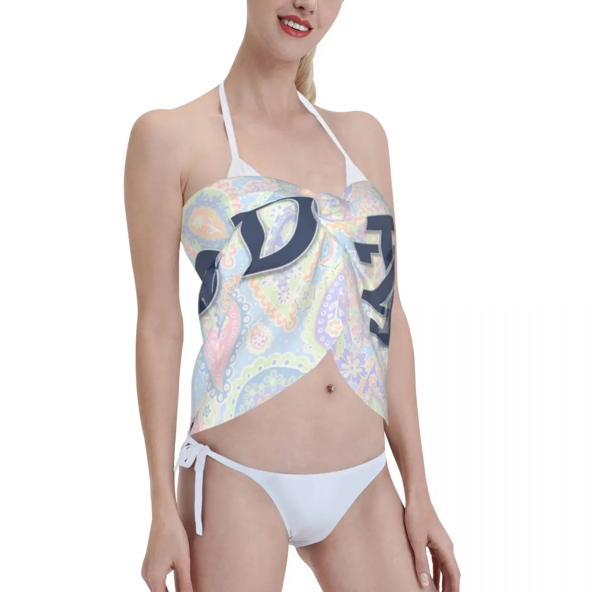 I-izodes – Sarongs courts personnalisés pour femmes, enveloppe de plage, impression 3D, pour maillots de bain, Bikini, Cover-up pour maillot de bain