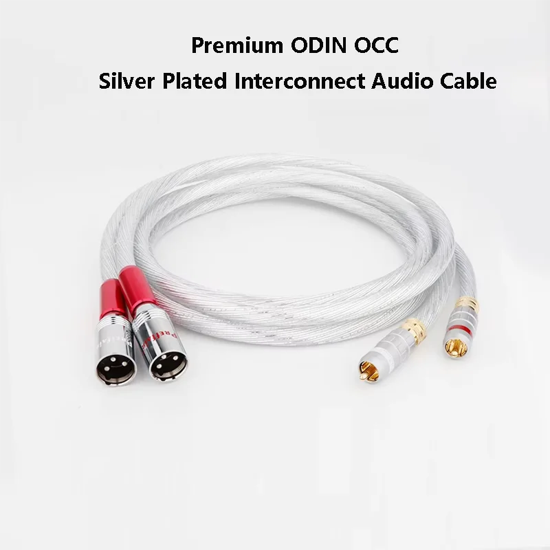 

ODIN R1707 XR1809 OCC Silver-Plated AudioCable XLR to RCA ExtensionCord Male/Female Connectors Audiophile Amplifier Interconnect