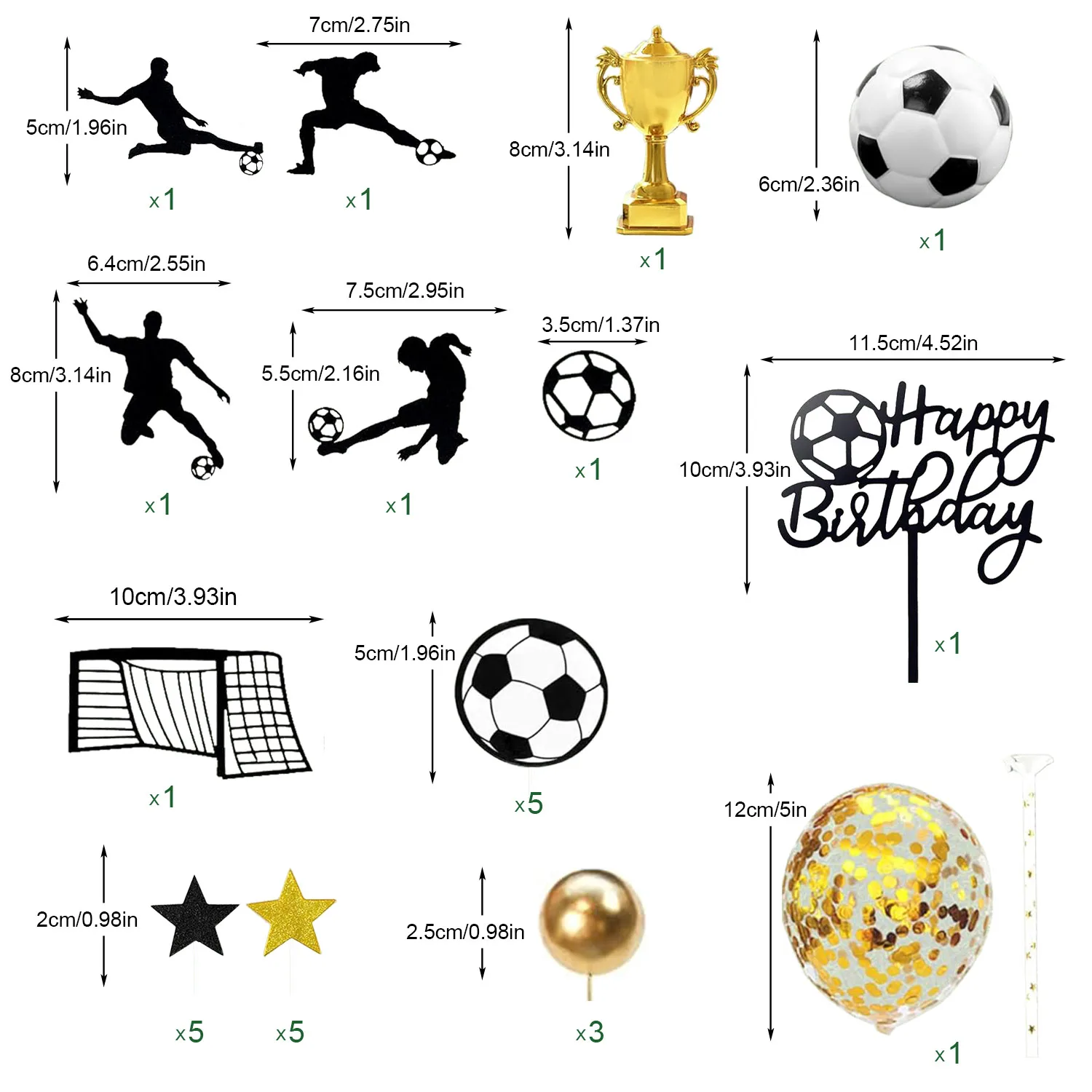 Cake Topper Football 34 Pièces Décoration Anniversaire Football - Cake Topper Ballon, Joueurs, Trophée - Pour Gâteau Et Cupcakes Cake Topper Football 34 Pièces Décoration Anniversaire Football - Cake Topper Ballon, Joueurs, Trophée - Pour Gâteau Et Cupcakes