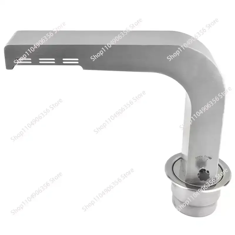 Thick Stainless Steel Smoke Elbow Pipe, Commercial BBQ Restaurant Smoke Exhaust Tube for Up-suction Down-discharge System