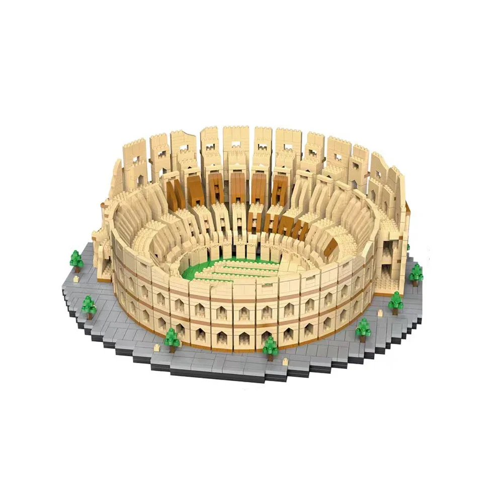 European Roman Colosseum Architecture Building Blocks Toy: Ideal Festive Gift, Classy Home Decor, Enhances Creative Thinking